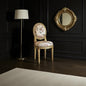 Luxurious Floral Gold Accent Dining Chair
