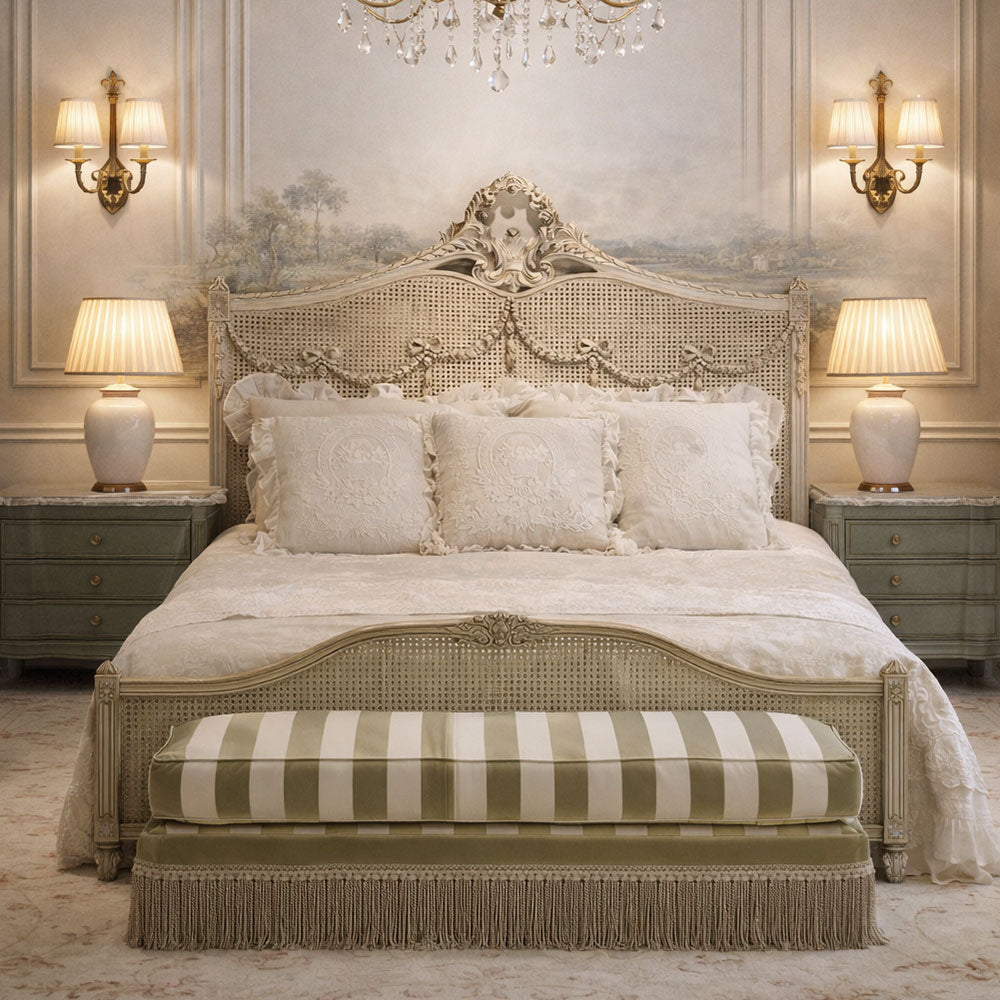 Elegant Luxury Carved Bedroom Set