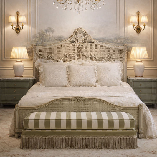 Elegant Luxury Carved Bedroom Set