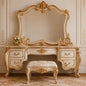 Royal Luxury Dressing Table with Mirror and Stool