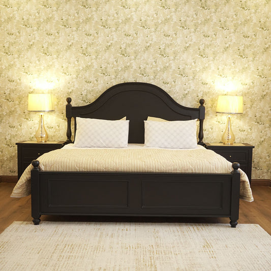 Elegant Pink Tufted Bed with Upholstered Bedroom Set