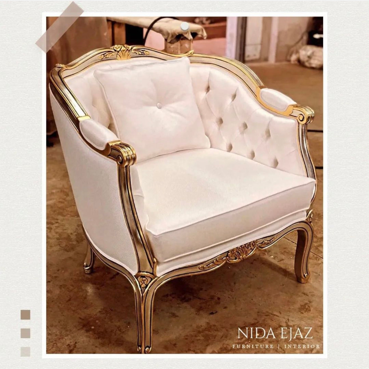 Royal Ivory Accent Chair – Set of 2