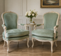 Classic French Accent Chair Pair – Set of 2